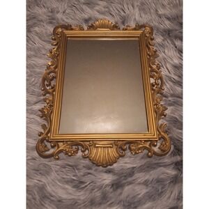 Vintage Ornate Gold Victorian Gothic Mirror